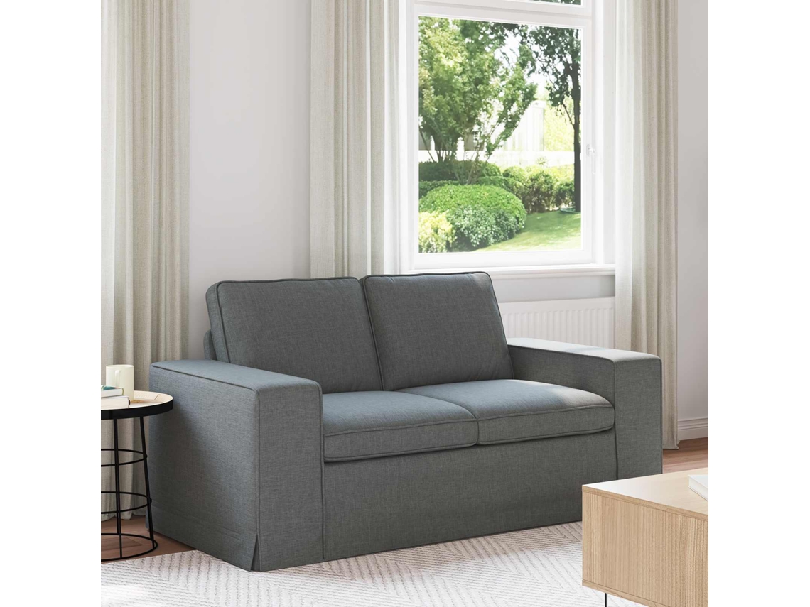Vidaxl Sofá Cinza Escuro 162 X 80 X 82 Cm Tecido