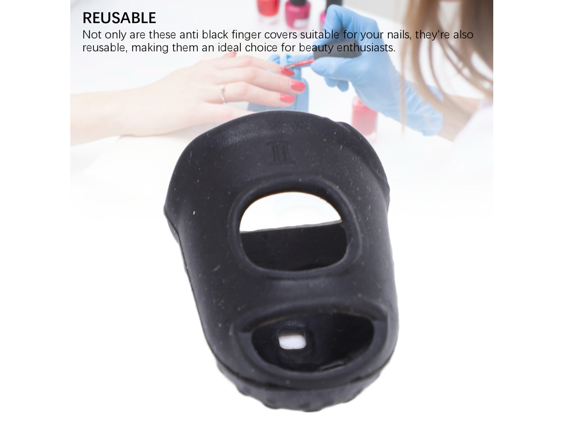 Pacote Com 20 Unidades De Capas De Dedo Para Arte De Unhas (material De Silicone, Proteção Uv) Eoocoo