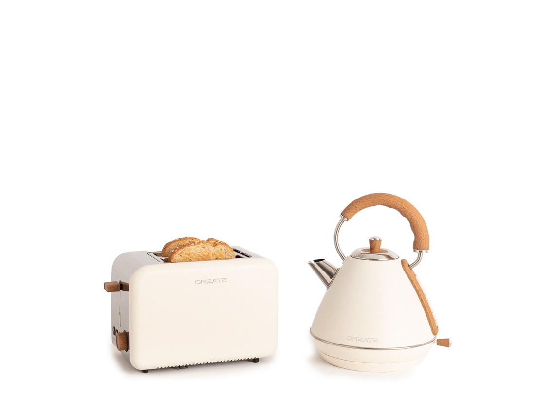 Create - Pack Torradeira Toast Retro + Fervedor De Água Kettle Retro