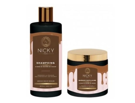 Pack de Champô e Máscara de Chocolate com Base de Manteiga de Cacau