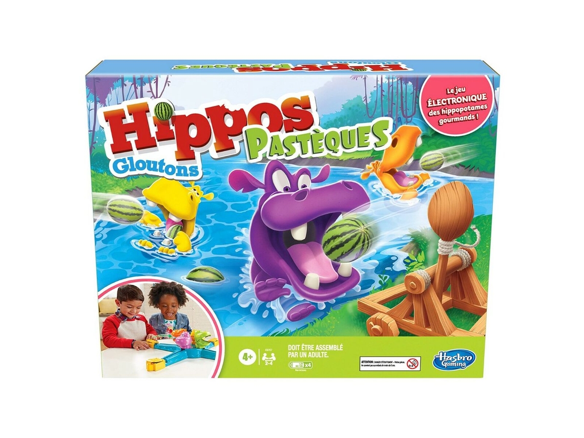 Jogo Coletivo HASBRO Hippos Gloutons Pasteque (Idade Mínima Recomendada: 4 anos - Versão em Francês)
