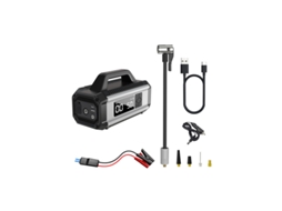 Chronus Qb05 Compressor De Ar Portátil Inflador De Pneus Para Carro, Motocicleta, Bicicleta, Bola (cinza)
