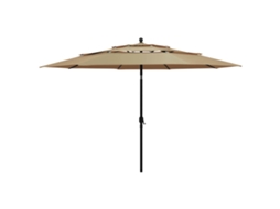 Guarda-sol VIDAXL Taupe (3,5 m)