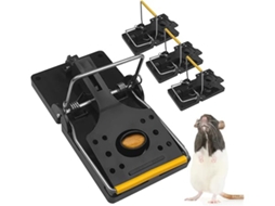 4 Ratoeiras de Mola, Reutilizáveis e com Isco, para Uso Sem Interior Exterior, Ergonômico, Uso Diário STELASPLEN
