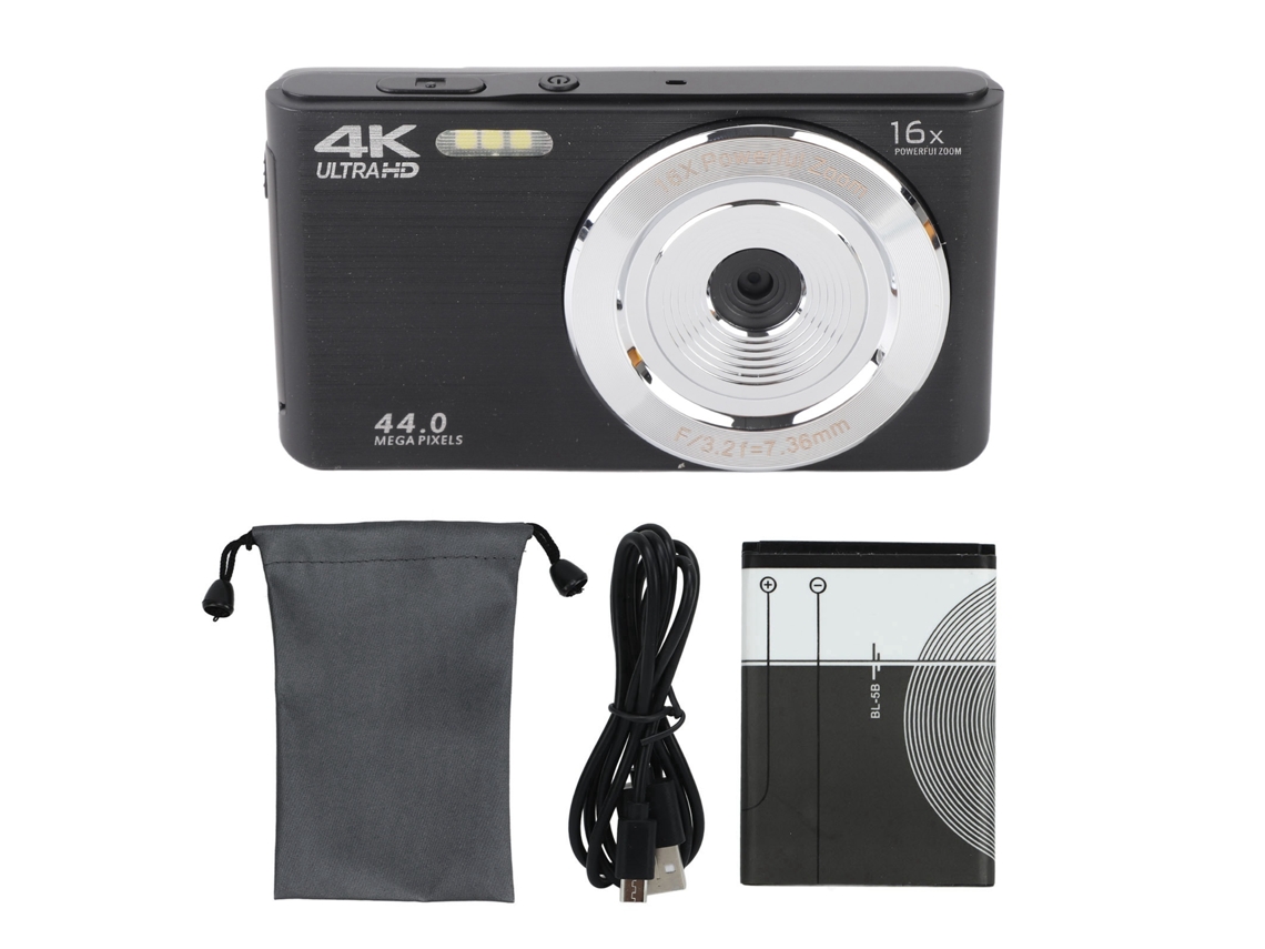 16x Digital Zoom Camera 2.8in Screen 4k 44mp Shock Proof Plastic Housing Hd Camera For Photography Black LAXISCREED