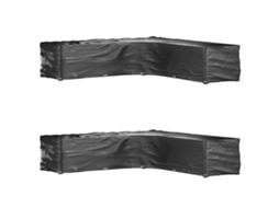 Vidaxl Capas P/ Mobília Jardim Forma De L 2 Pcs 20 Ilhós 300x300x70 Cm