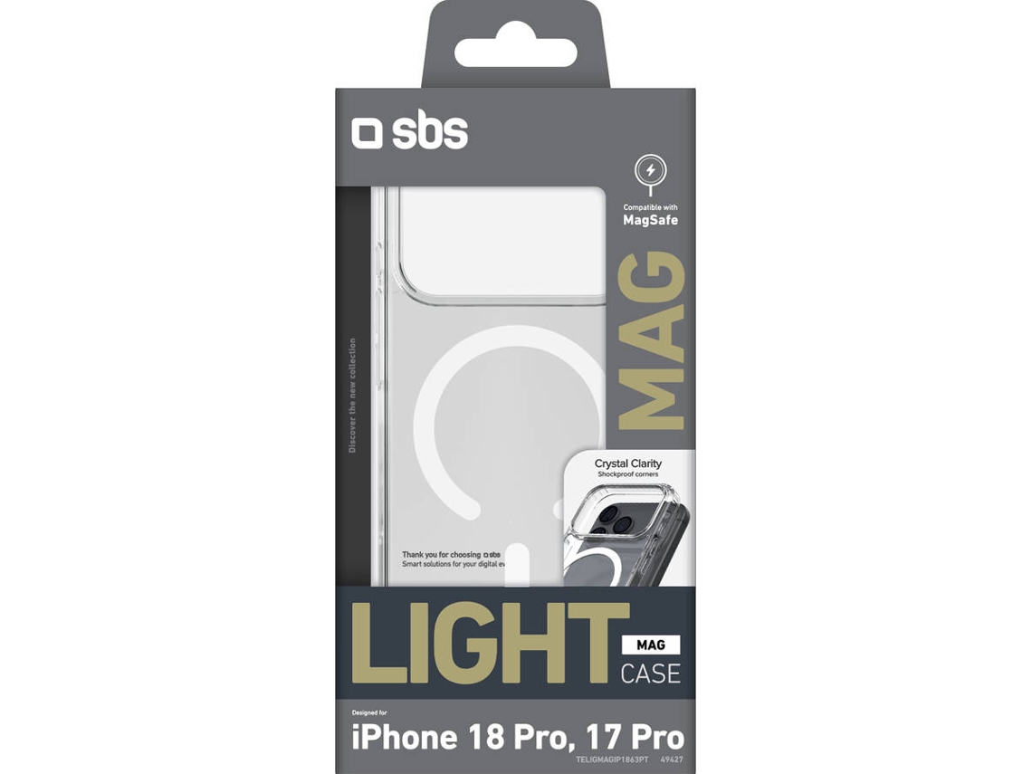 Capa SBS Light MagSafe iPhone 18 Pro/ iPhone 17 Pro (Transparente)
