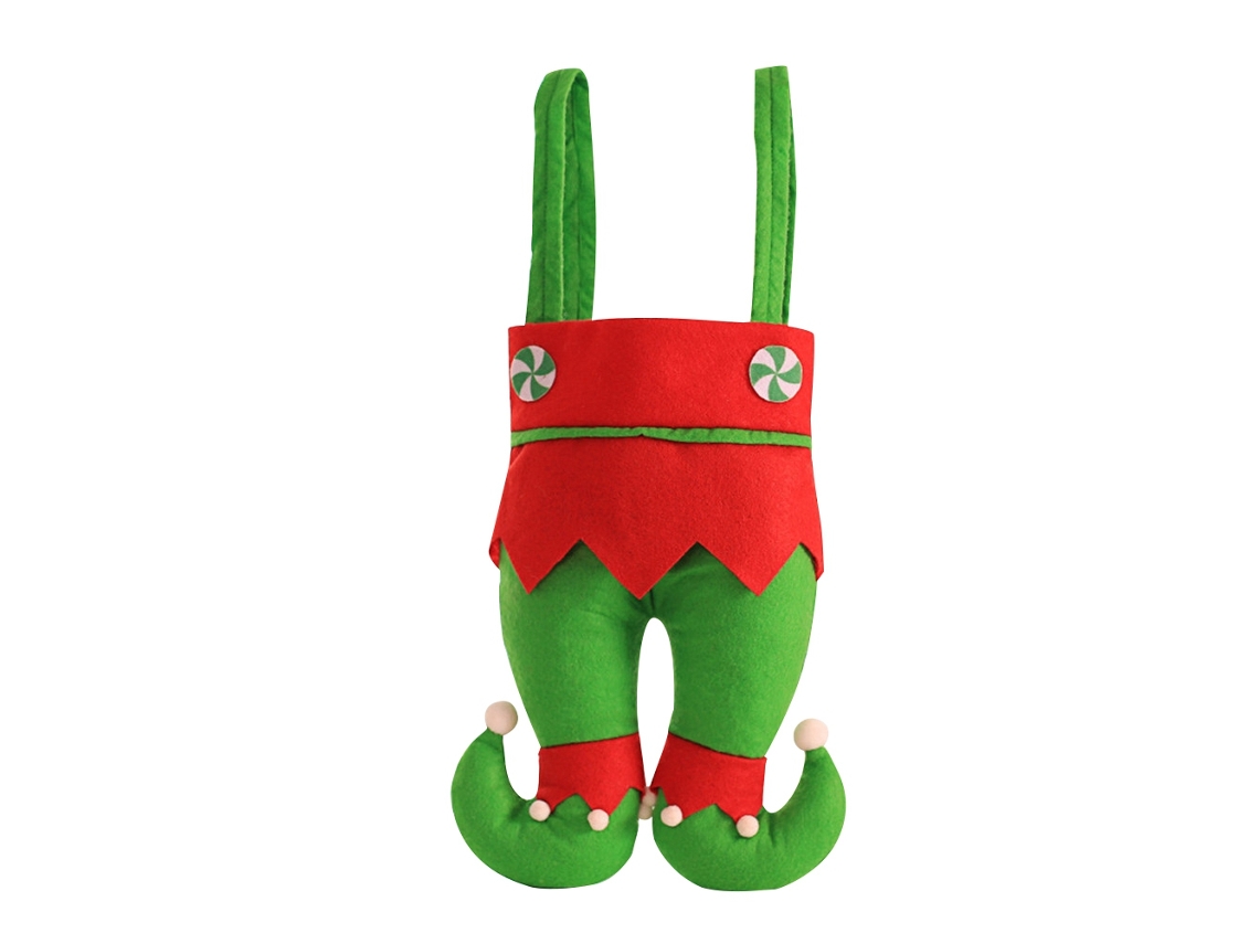 Laxiscreed Bolsa De Natal Com Pernas Para Pequenos Presentes, Apple Candy Verde, Estilo E Elegância