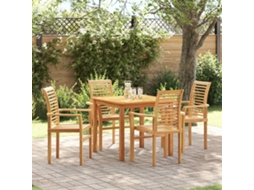 Vidaxl Cadeira De Jantar 4 Pcs Castanho 62 X 55 X 94 Cm