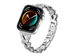 Bracelete para Huawei Watch Fit 4 / Fit 4 Pro / Fit 3 Metal Diamante Pequena Torção Prata XIAOMOYU (20mm)