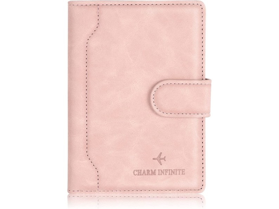 Carteira Com Porta-passaporte, Rosa