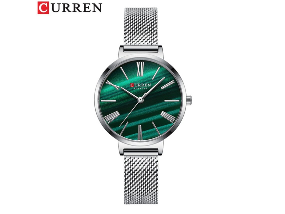 Relógio Feminino De Quartzo À Prova D'água Com Pulseira De Aço E Design Moderno.