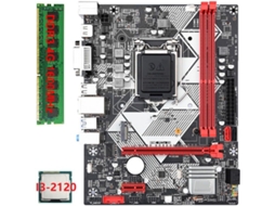 Placa mãe para Desktop B75 h + Processador I3 2120, 1x4gb de Ram Ddr3 1600 Mhz, Lga 1155 SFUSHOS