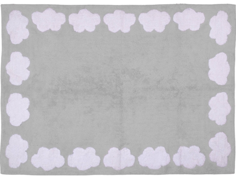 Tapete ARATEXTIL Nube (Algodão - Cinzento - 120x160cm)