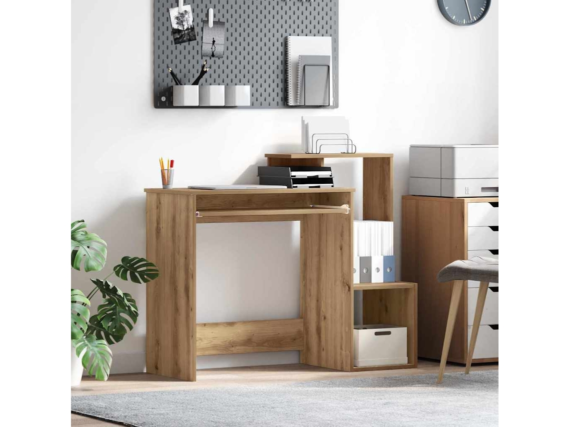 Vidaxl Mesa Carvalho Artesanal 106 X 41 X 88,5 Cm Derivados De Madeira