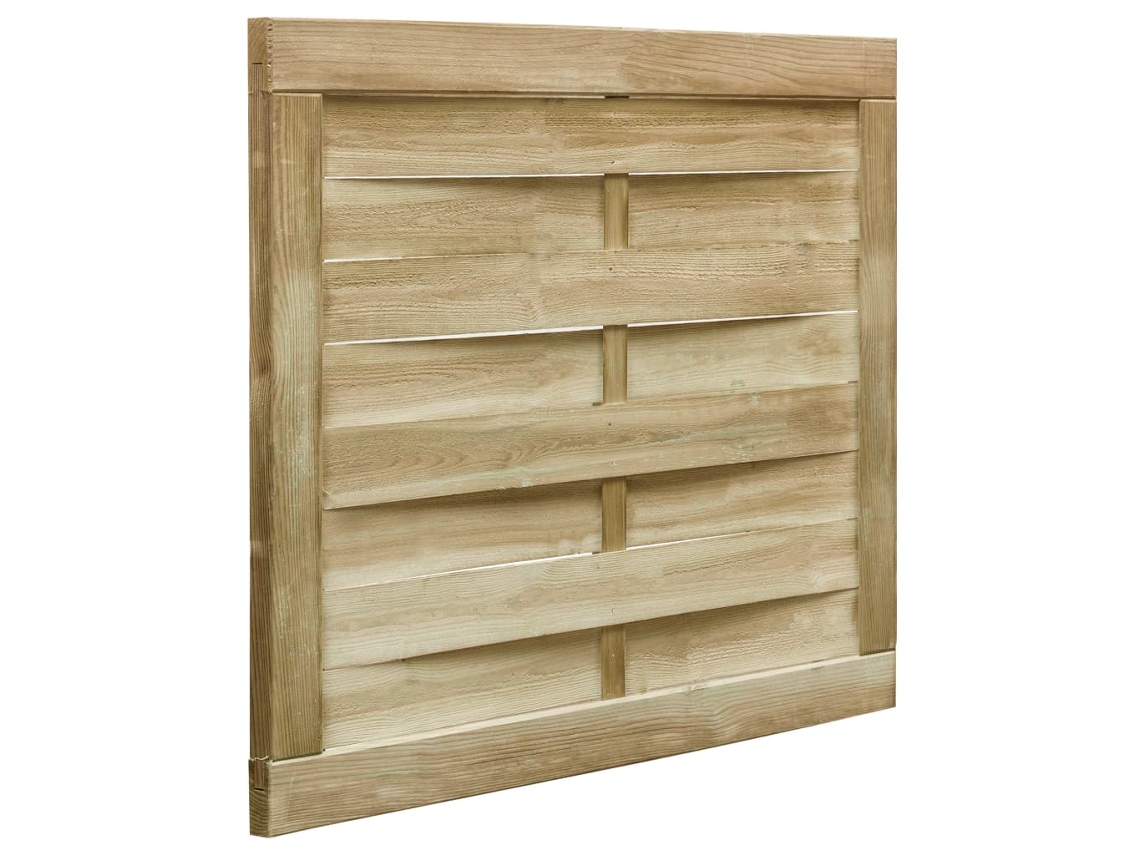 Vidaxl Portão De Jardim 100x75 Cm Pinho Impregnado Verde
