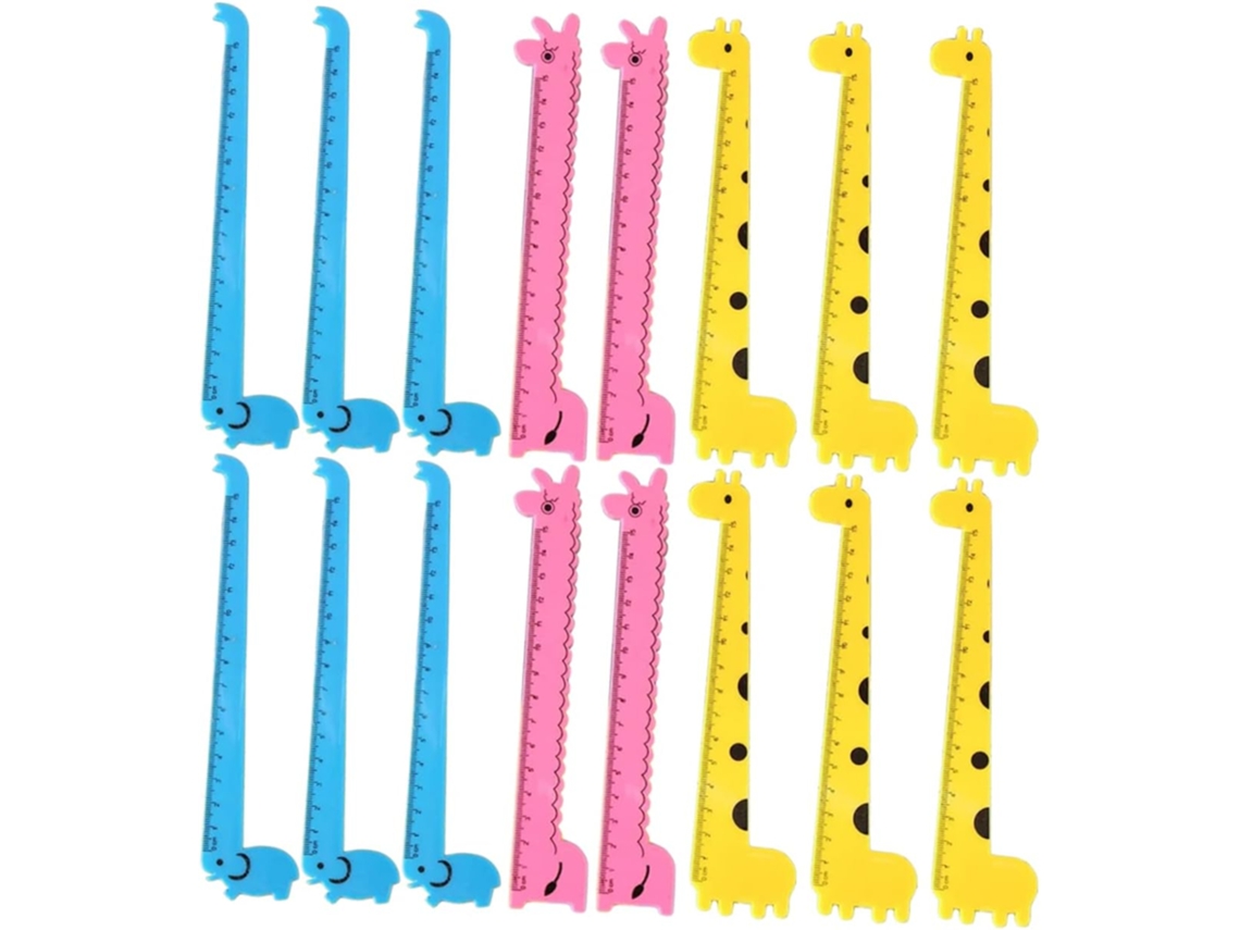 Eringogo 30 Réguas Girafa, Material Escolar Para Estudantes, Réguas