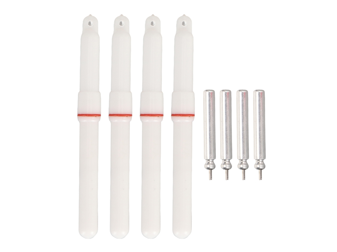 Palitos Luminosos de Pesca Led para Noite Vermelhos 4pcs