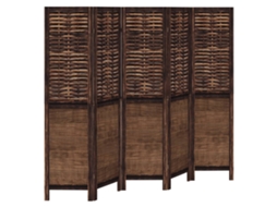 Room Divider, Room Dividers Vidaxl Marrom Madeira (40 X 160 Cm)