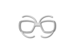 SALICE Goggle Optic Clip Junior Branco