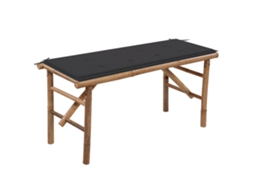 Garden Bench, Garden Benches Vidaxl Antracite Bambu (120 X 50 X 4 Cm)