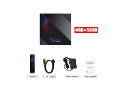 Box Smart Tv H96 Max H616 Dual-Band Wifi Android 10.0 4+32G 4+32Gplug Europeu