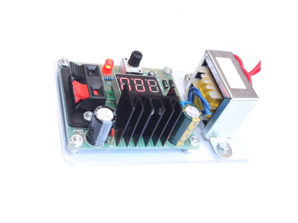 Laxiscreed Fonte De Alimentação Ajustável Lm317 De 1,25v A 12v Com Transformador