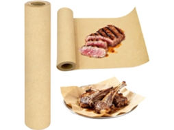 Papel Para Grelhar, 1 Rolo, 30,48 Cm X 11 M, De Polpa Madeira Resistente Ao Calor, Adequado Marrom