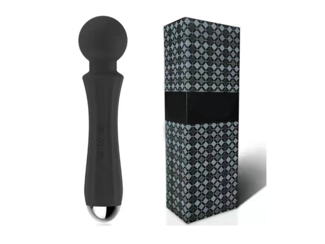 Vibrador Para Mulheres Adultos Brinquedos Sexuais Clitóris Vibrador Pessoal Varinha Massageadora 20 Modos De Vibração Recarregável Preto Yunzii
