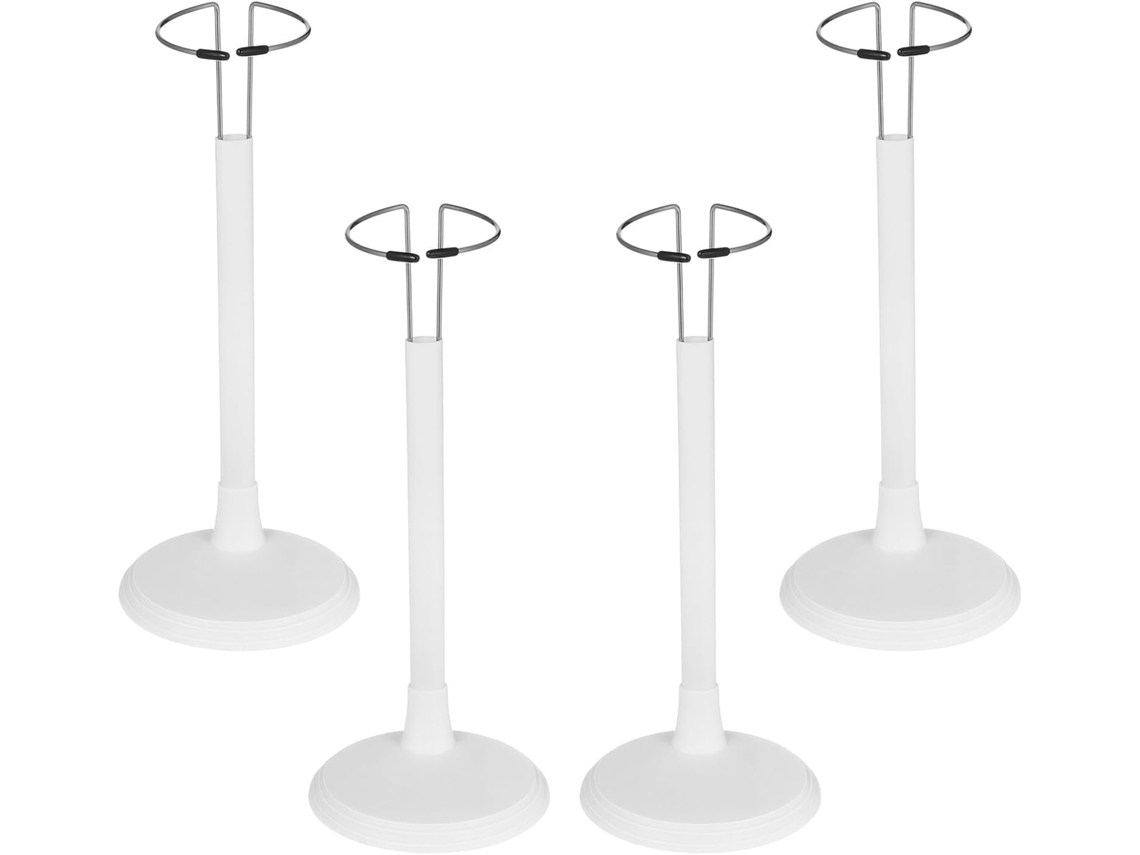 Conjunto De 4 Suportes Para Figuras Ação E Bonecas, Base De 15cm, Altura Ajustável De 7a 9cm, Suporte Estável Para