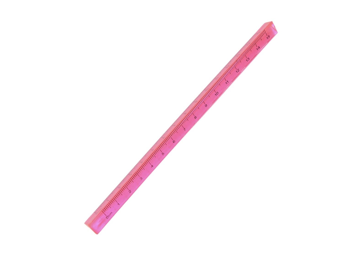 Régua Triangular De Plástico 15 Cm, Material Escolar Para Estudantes,