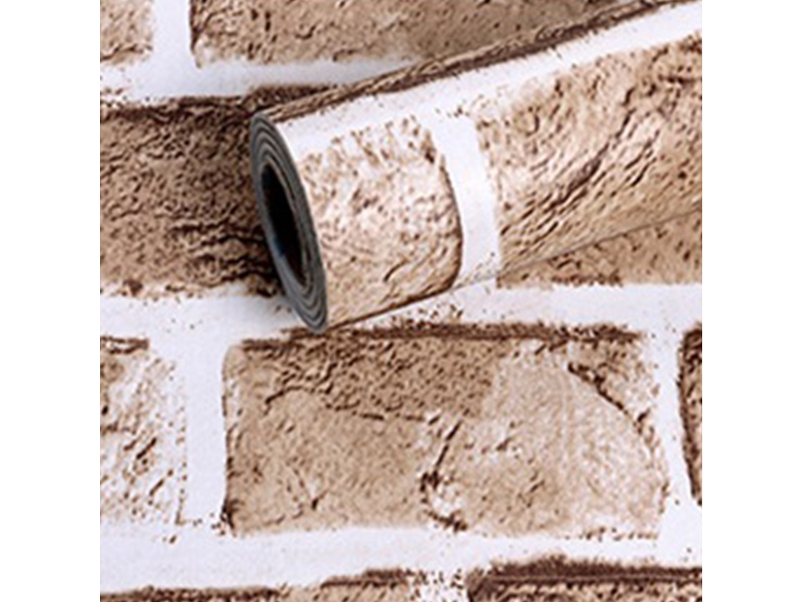 Papel de Parede Tijolo Adesivo para Revestimento Imitação Alvenaria NEVEANCE