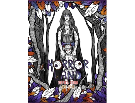 Livro Adult Coloring Book Horror Land Devils Child De Am Shah (inglês)