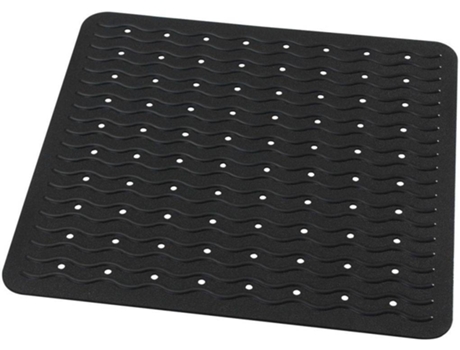 Tapete de Banho  Antiderrapante Playa 68410 (Borracha - 54x54x0,5 cm - Preto)