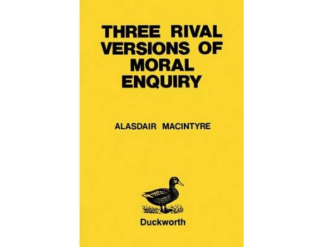 Livro three rival versions of moral enquiry de alasdair macintyre (inglês)