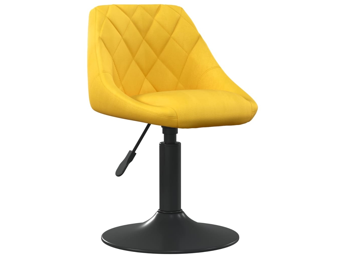 Dining Chair, Dining Chairs Vidaxl Amarelo Veludo (n/a)