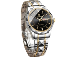 Lurelia Relógio Masculino, Movimento De Quartzo, Analógico, Data/calendário, Luminoso, Detalhes Com Strass, 42 Mm, Resistente À Água 3atm