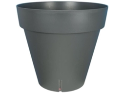 Floreira redonda LOFT - Plástico Ø 30 cm - Cinza RIVIERA