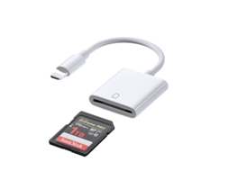 Leitores De Cartão Sd Para Iphone/ipad, Adaptador Lightning Para Cartões De Memória, Leitor Rápido Para Fotos E Vídeos