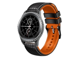 Pulseira De Silicone Bicolor Com Malha De 20 Mm