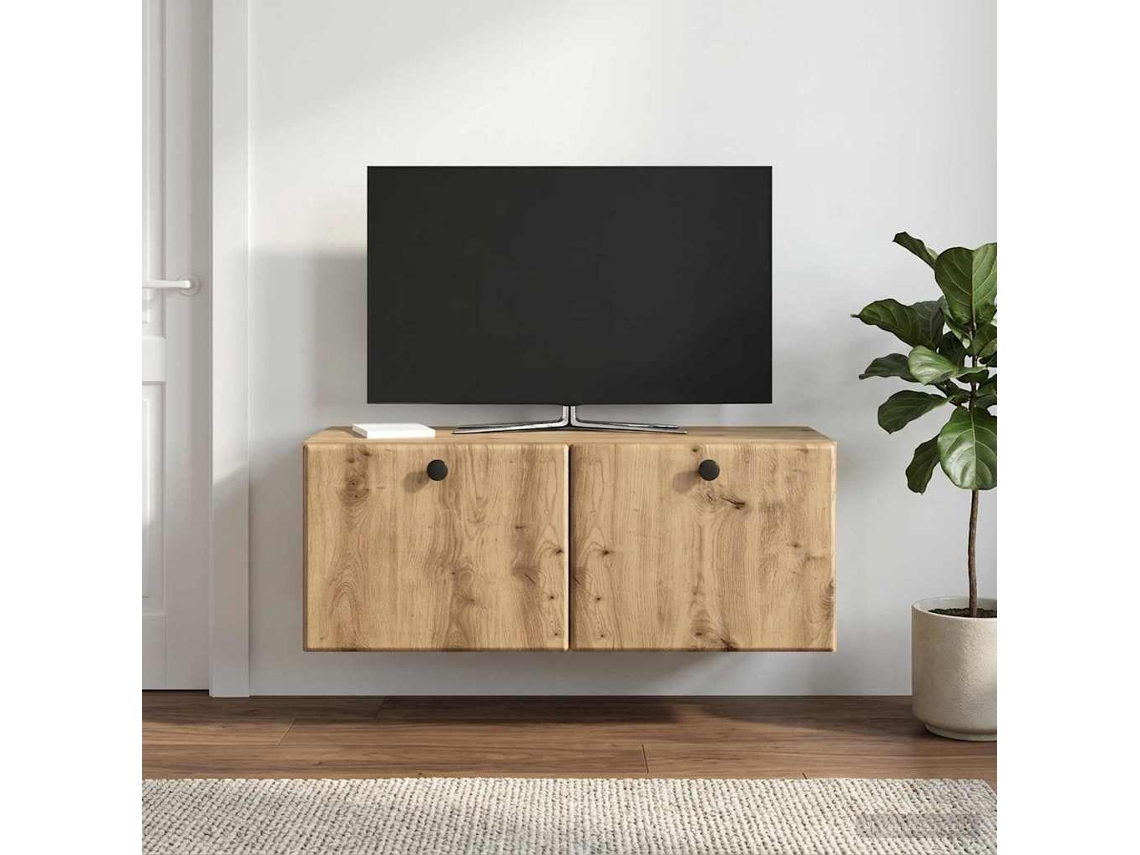 Vidaxl Gabinete De Tv De Parede 78,5 X 31 X 30 Cm Carvalho Arttisan