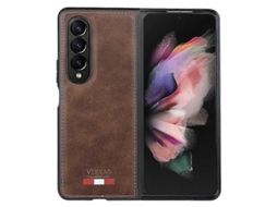 Capa De Celular Vietao Em Couro Pu Liso Para Samsung Galaxy Z Fold4
