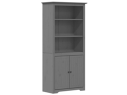Bookcase, Bookcases Vidaxl Cinzeto Madeira De Pinho (n/a)