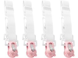 Conjunto de 4 Prendedores Cobertor Plástico e Nylon, Antiderrapantes, para Proteger o Bebê Durante a CHABERLU