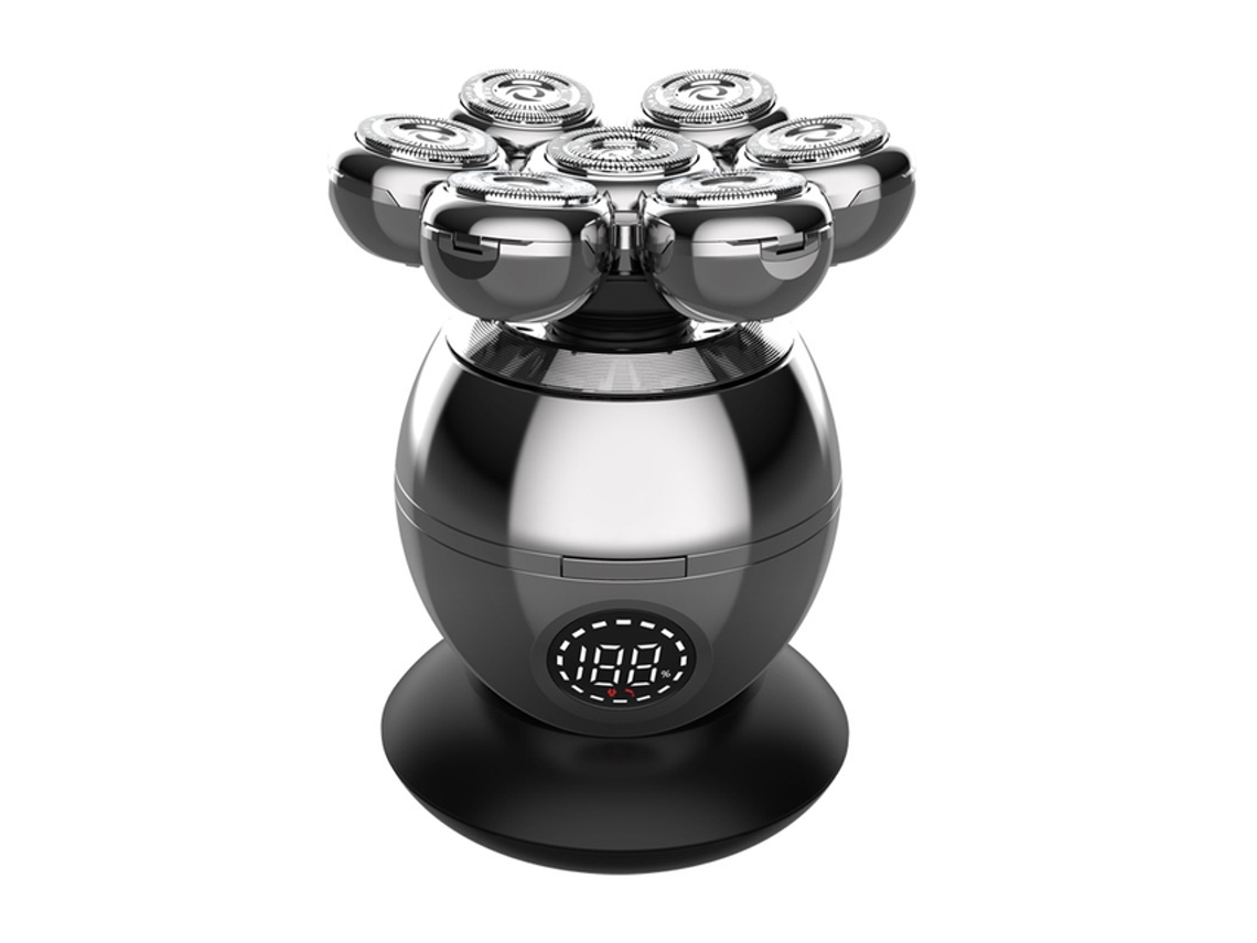 Máquina De Barbear Elétrica Específica Para Homens Com Calvície 7d Flutuante, Aparador De Barba Portátil