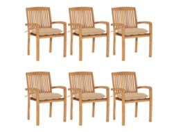 Garden Chair, Garden Chairs Vidaxl Bege Madeira (n/a)