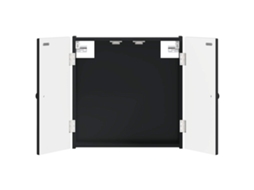 Vidaxl Armário Para Dartboard Ede Preto 52,5 X 10,5 X 53,5 Cm