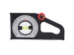 Medidor de inclinação e ângulo multifuncional em ABS para engenharia, com escala de medição e magnetismo.
