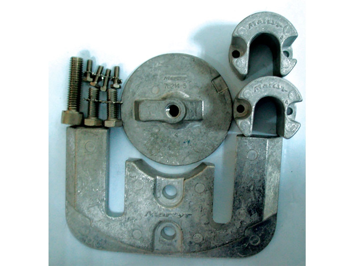 Ânodo Do Casco de Alumínio Mini Diver Prateado 15.24 X 10.16 X 1.27 Cmmartyr Anodes