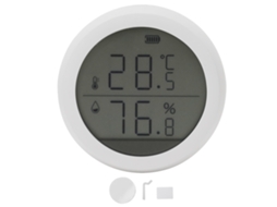 Sensor de Temperatura e Umidade com Display Led Inteligente Sem Fio Zigbee para Casa e Escritório